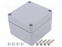 Enclosure: multipurpose; X: 77mm; Y: 82mm; Z: 57mm; EURONORD; grey