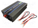 Converter: DC/AC; 3kW; Uout: 230VAC; 12VDC; Out: mains 230V x2,USB