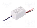 Power supply: switched-mode; LED; 6W; 12VDC; 500mA; 220÷240VAC