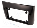 Radio mounting frame; Fiat; 2 DIN; black