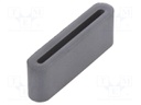 Ferrite: one-piece; 28AWG; 20Ω; A: 33.5mm; B: 12mm; C: 6.5mm; D: 27.5mm