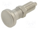 Indexing plungers; Thread: M16; 8mm; Mat: stainless steel