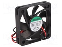 Fan: DC; axial; 12VDC; 50x50x10mm; 21.97m3/h; 30.7dBA; 5700rpm