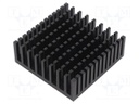 Heatsink: extruded; grilled; black; L: 54mm; W: 54mm; H: 20mm