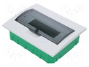 Enclosure: for modular components; IP40; white; No.of mod: 12