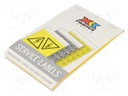 Safety sign; self-adhesive folie; W: 53mm; H: 77mm; yellow