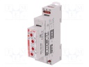 Timer; 1s÷10days; SPDT; 24VDC/16A,250VAC/16A; 12÷240VAC; DIN; IP20