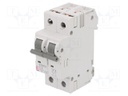 Circuit breaker; 230/400VAC; Inom: 2A; Poles: 2; DIN; Charact: C; 6kA