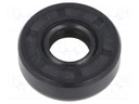 Oil seal; NBR; D: 7mm; -40÷100°C; Shore hardness: 70; Shaft dia: 9mm