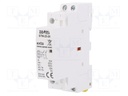 Contactor: 2-pole installation; NO x2; DIN; 25A; 230VAC