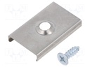 Flexible mounting plate U; natural; stainless steel