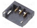 Socket; wire-board; male; 1.2mm; PIN: 3; SMT; on PCBs; -25÷85°C; 50V