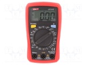 Digital multimeter; LCD (2000),with a backlit; -40÷1000°C