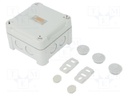 Enclosure: junction box; X: 95mm; Y: 95mm; Z: 60mm; polycarbonate