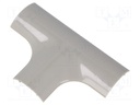 T-connector-cover; Colour: grey; Mat: ABS; UL94HB