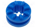 Grommet; Ømount.hole: 6.3mm; Panel thick: max.1.6mm; blue; H: 5.8mm