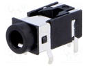 Socket; Jack 3,5mm; female; ways: 4; THT; W: 7.1mm; H: 6mm; D: 15.1mm