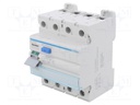 RCD breaker; Inom: 125A; Poles: 4; DIN; Short circuit cap: 10kA