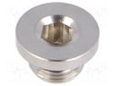 Protection cap; G 1/8"; 150bar; Mat: nickel plated brass