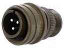 Connector: circular; Series: 97; plug; male; PIN: 3; silver plated