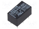 Relay: electromagnetic; SPDT; Ucoil: 5VDC; 0.46A/150VAC; 1A/30VDC