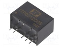 Isolated Board Mount DC/DC Converter, ITE, 2 Output, 3 W, 5 V, 300 mA, -5 V