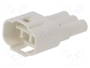 Connector: wire-wire; 570,E-Seal; plug; male; PIN: 3; IP67; white