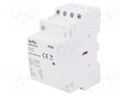 Contactor: 4-pole installation; 25A; 230VAC; NC x4; DIN