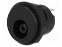 Socket; DC supply; female; 6,5/4,3/1,4mm; with on/off switch