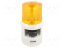 Signaller: lighting-sound; 24VDC; Colour: amber; IP54; -30÷50°C