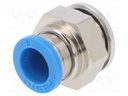 Push-in fitting; straight; Input thread: G 1/4" external; 8mm