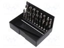 Drill set; for metal; Package: plastic box; metal; Mounting: 1/4"