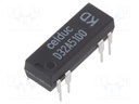 Relay: reed; DPST-NO; Ucoil: 12VDC; 1A; max.100VDC; 10W; Rcoil: 500Ω