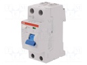 RCD breaker; Inom: 25A; Ires: 30mA; Max surge current: 5000A; 400V