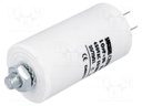 Capacitor: motors, run; 10uF; 450V; Ø35x65mm; -25÷70°C; ±5%; 3000h