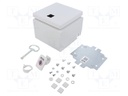 Enclosure: wall mounting; X: 150mm; Y: 150mm; Z: 120mm; E-BOX KX