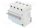 Circuit breaker; 230/400VAC; Inom: 25A; Poles: 4; DIN; Charact: C