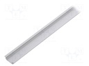 Profiles for LED modules; recessed; natural; L: 1m; aluminium