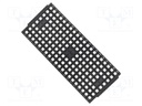 Electronic components tray; ESD; 10x10x1mm; black; 140°C; IC: TQFP