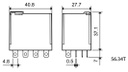 Relay: electromagnetic; 4PDT; Ucoil: 24VDC; 12A/250VAC; 12A/30VDC