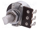 Potentiometer: shaft; 10kΩ; 200mW; ±20%; 6mm; carbon; Features: mono