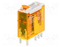 Relay: electromagnetic; DPDT; Ucoil: 12VAC; 8A/250VAC; 8A/30VDC