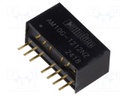 Converter: DC/DC; 10W; Uin: 18÷36V; Uout: 12VDC; Iout: 0.83A; SIP8