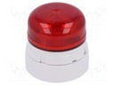 Signaller: lighting; flashing light; red; Series: Flashguard; IP65