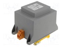 Transformer: encapsulated; 160VA; 230VAC; 230V; 690mA; 3kg; IP00