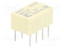 Relay: electromagnetic; DPDT; Ucoil: 12VDC; 0.3A/125VAC; 1A/30VDC