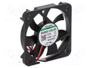 Fan: DC; axial; 5VDC; 40x40x6mm; 10.65m3/h; 29.3dBA; Vapo; 7000rpm