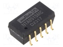 Isolated Board Mount DC/DC Converter, Miniature, ITE, 2 Output, 1 W, 15 V, 33 mA, -15 V