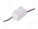 Power supply: switched-mode; LED; 6W; 24VDC; 250mA; 220÷240VAC