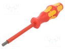 Screwdriver; insulated; Allen hex key; HEX 6mm; 1kVAC